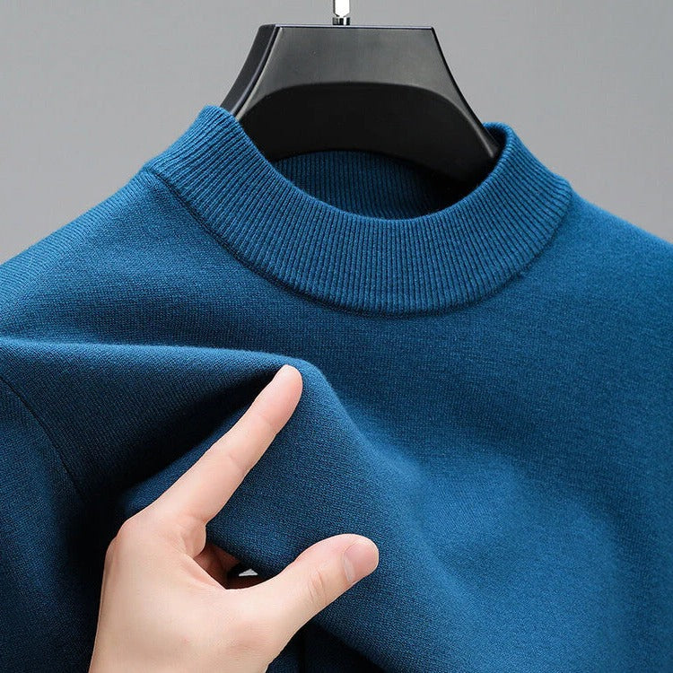 Maglione in cashmere da uomo di alta qualità con orlo elegante
