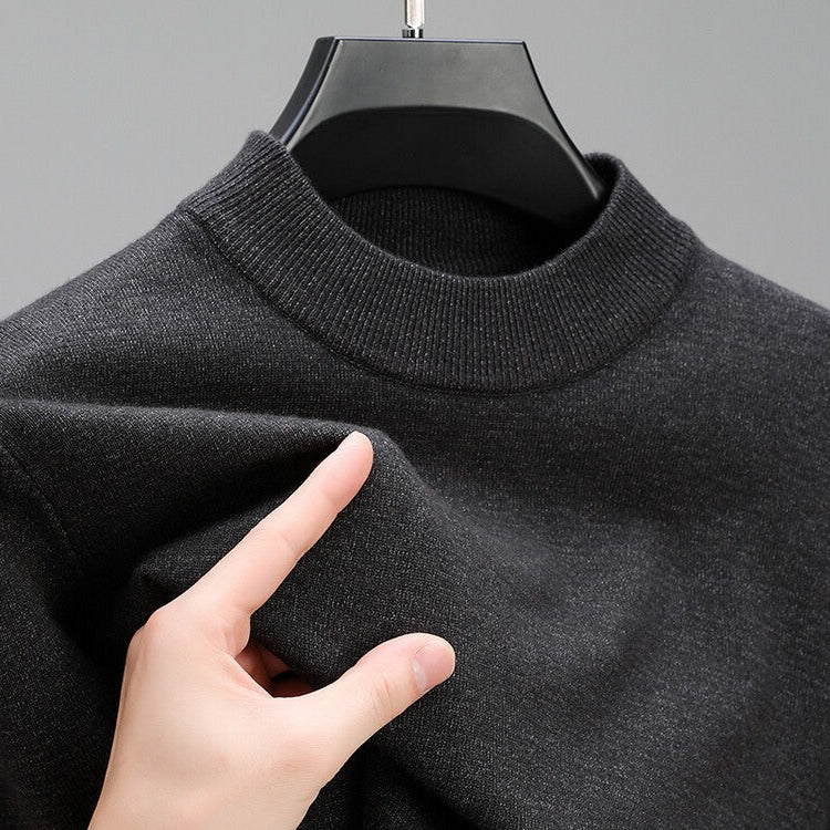 Maglione in cashmere da uomo di alta qualità con orlo elegante