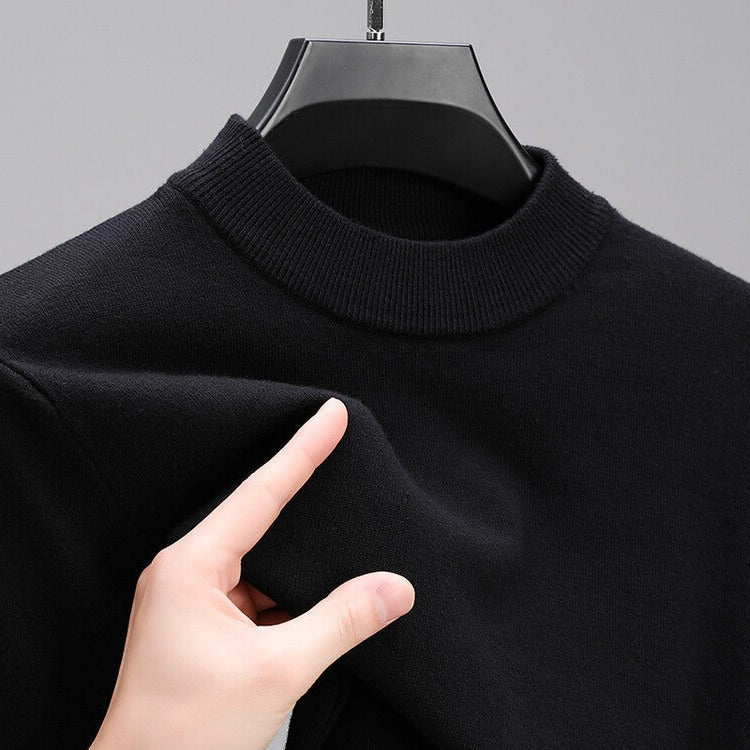 Maglione in cashmere da uomo di alta qualità con orlo elegante