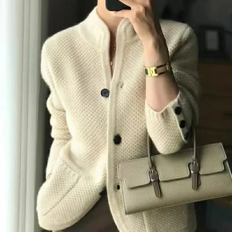 Giacca in maglione di lana spessa per il freddo invernale