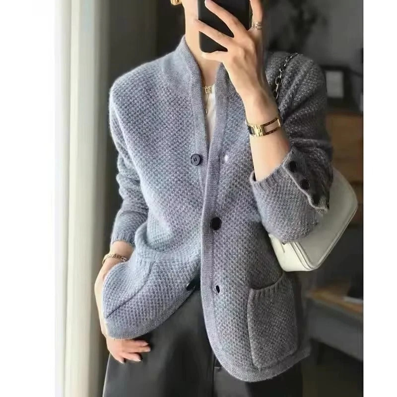 Giacca in maglione di lana spessa per il freddo invernale