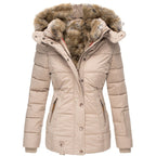 Cappotto invernale Nordelle | Capispalla trapuntato con cappuccio isolante per donna