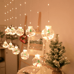 GlowBliss - Catena luminosa a LED scintillante con bolle per decorazioni natalizie festive