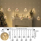 GlowBliss - Catena luminosa a LED scintillante con bolle per decorazioni natalizie festive