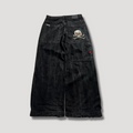 Jeans baggy neri a vita alta – Raven