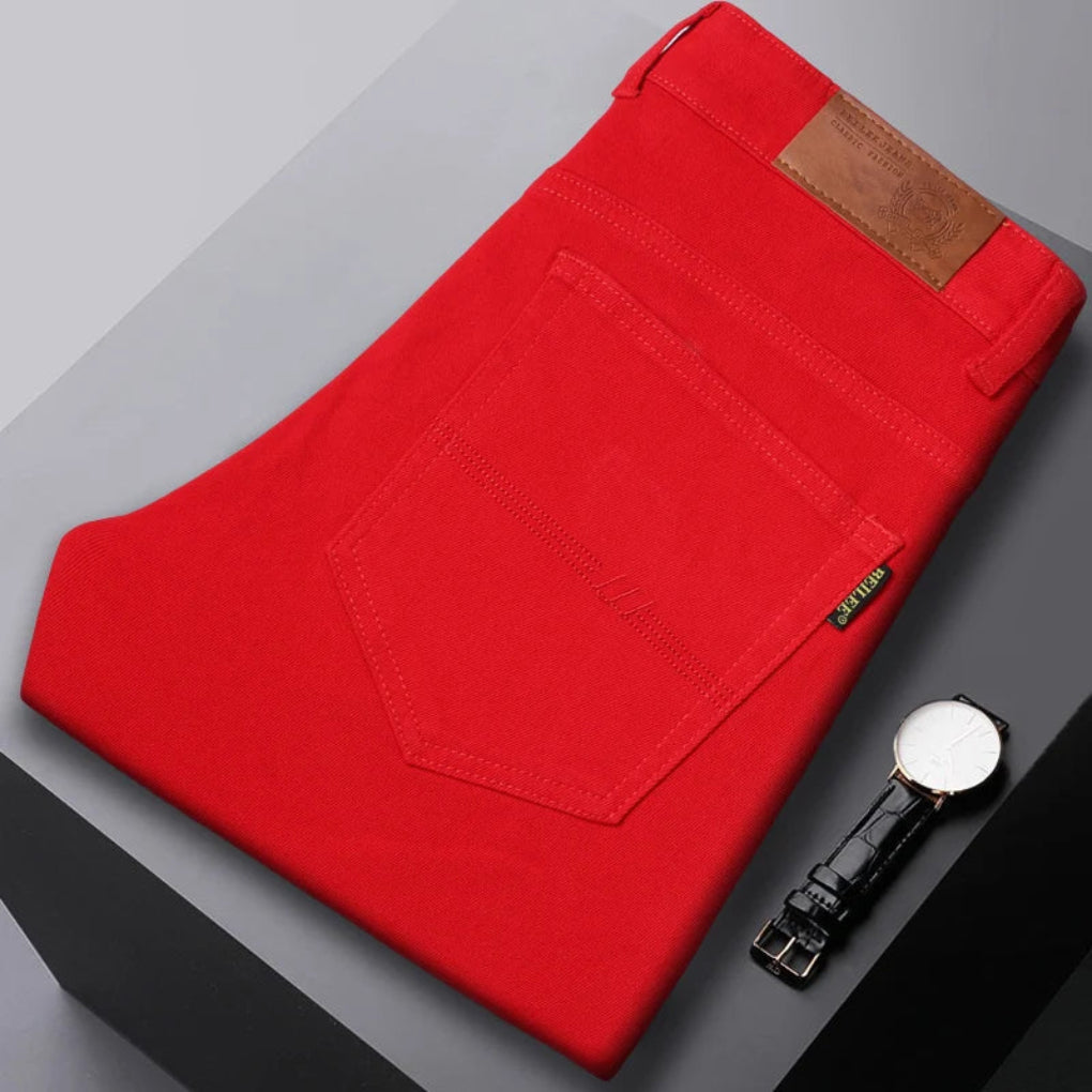 Jeans da uomo Superior con gamba affusolata in denim elasticizzato