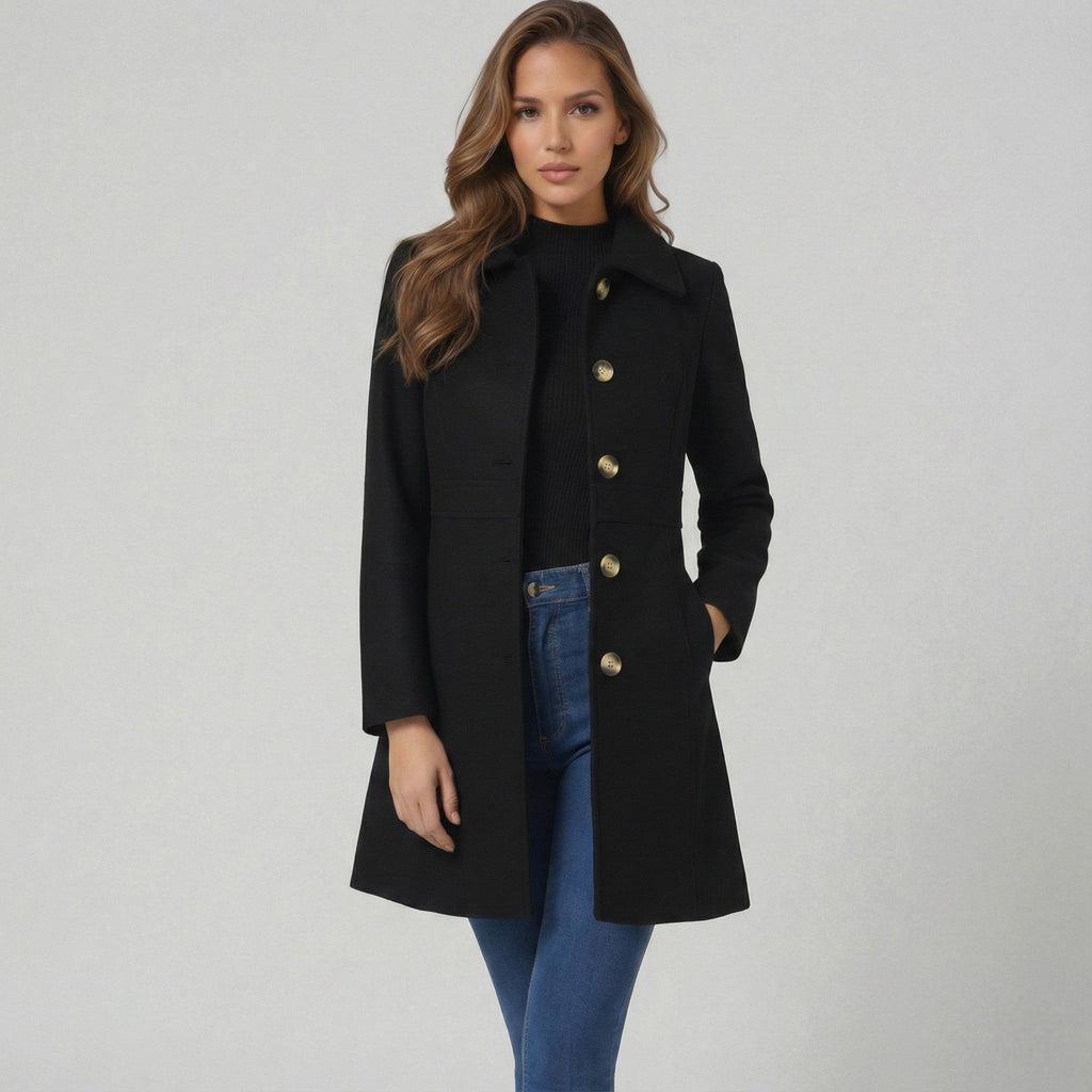 Cappotto elegante da donna con linea ad A | Caloroso comfort e fascino senza tempo