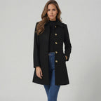 Cappotto elegante da donna con linea ad A | Caloroso comfort e fascino senza tempo
