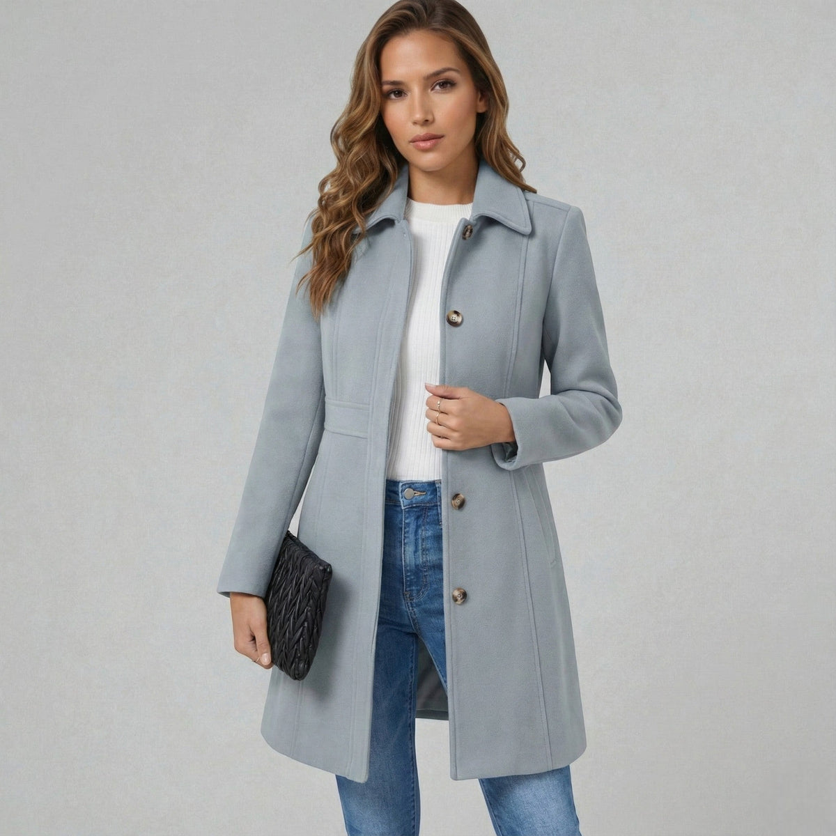 Cappotto elegante da donna con linea ad A | Caloroso comfort e fascino senza tempo