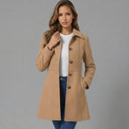 Cappotto elegante da donna con linea ad A | Caloroso comfort e fascino senza tempo
