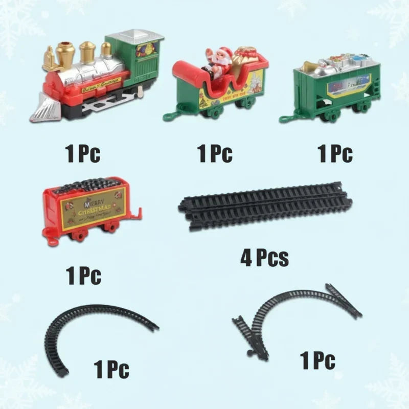 Set trenino elettrico di Natale per bambini con suoni e luci
