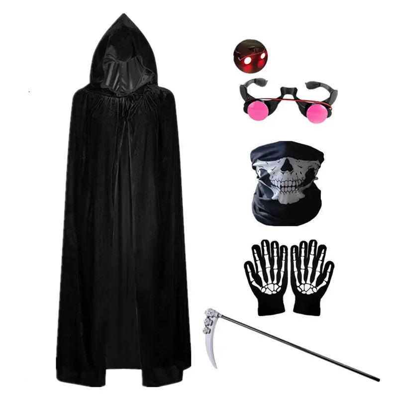 Costume di Halloween da Tristo Mietitore per bambini per un divertimento spettrale
