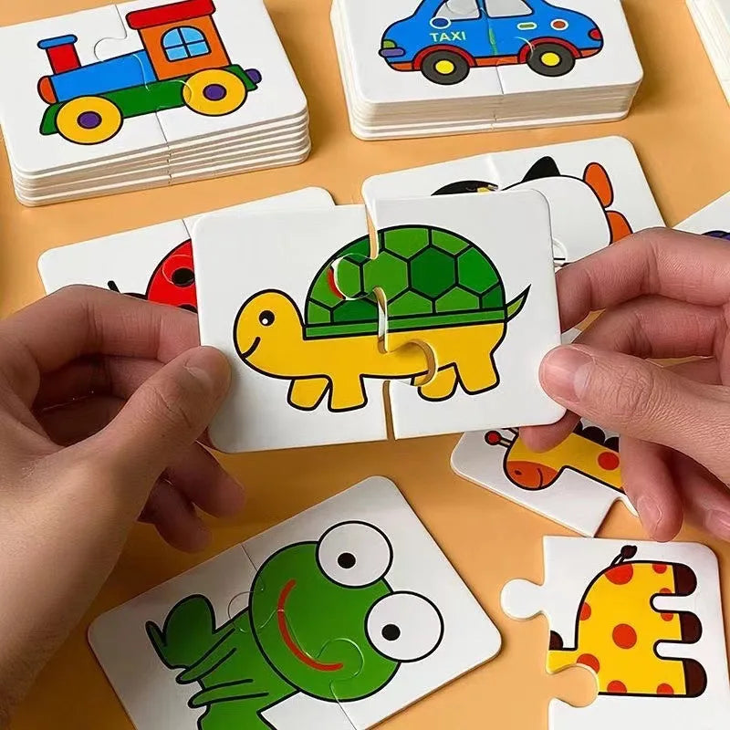 Set di puzzle in legno per lo sviluppo cognitivo dei bambini