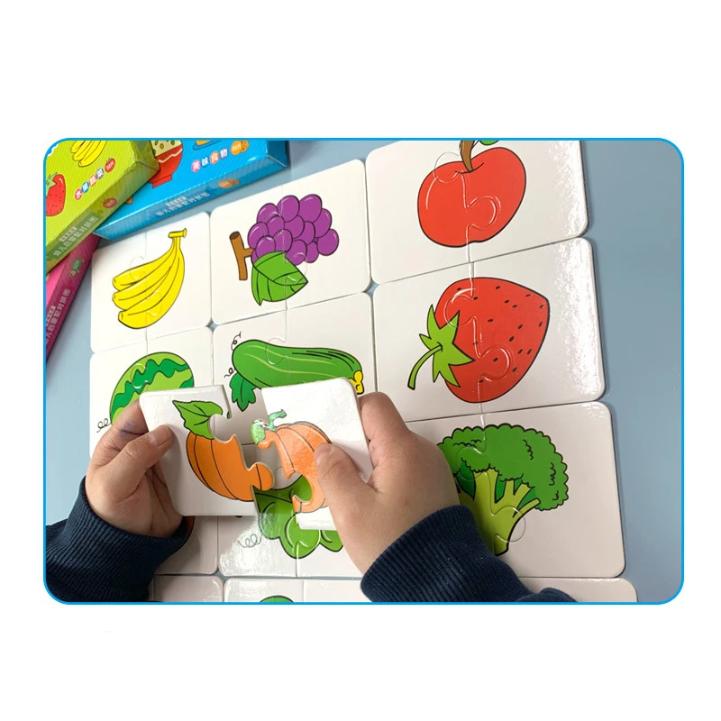 Set di puzzle in legno per lo sviluppo cognitivo dei bambini