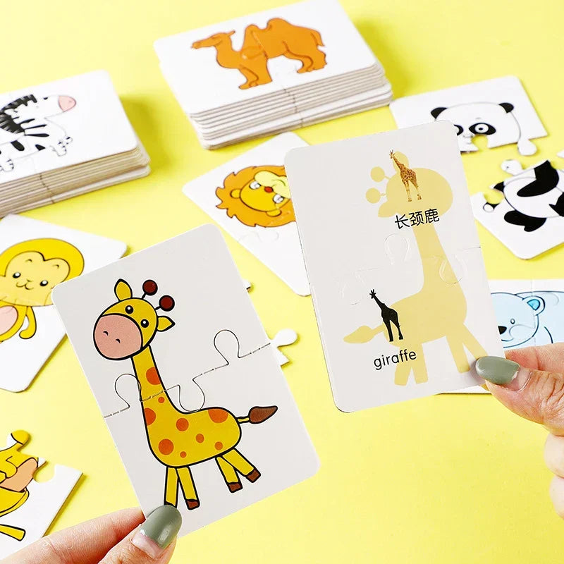 Set di puzzle in legno per lo sviluppo cognitivo dei bambini