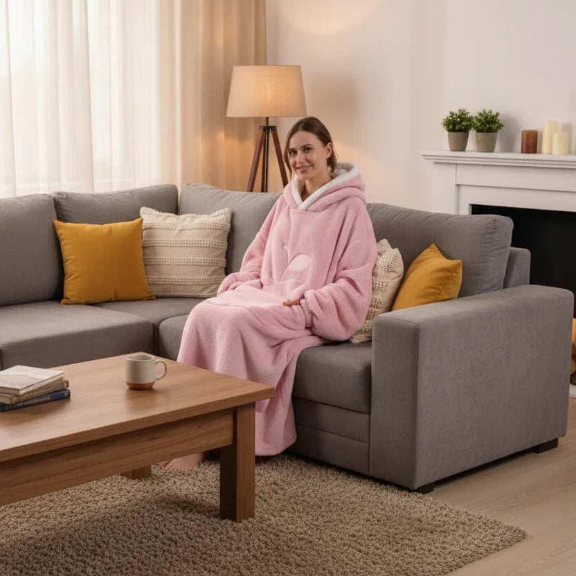 KUSCHELHOOD | Felpa con cappuccio oversize in pile per il massimo comfort