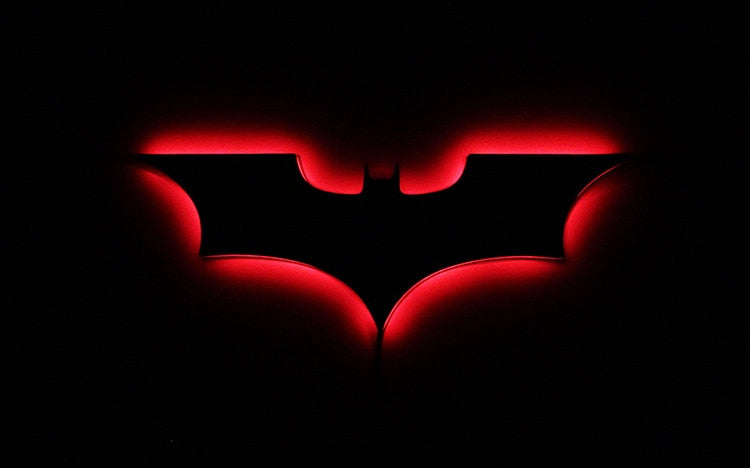 Lampada da parete Batman LED con telecomando wireless e cambio di colore