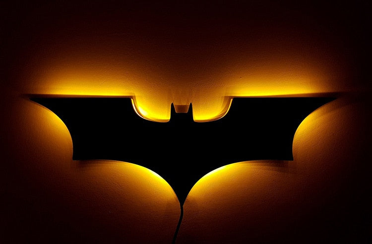 Lampada da parete Batman LED con telecomando wireless e cambio di colore
