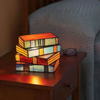 Lampada Libro in Vetro Colorato | Illuminazione Artistica Artigianale