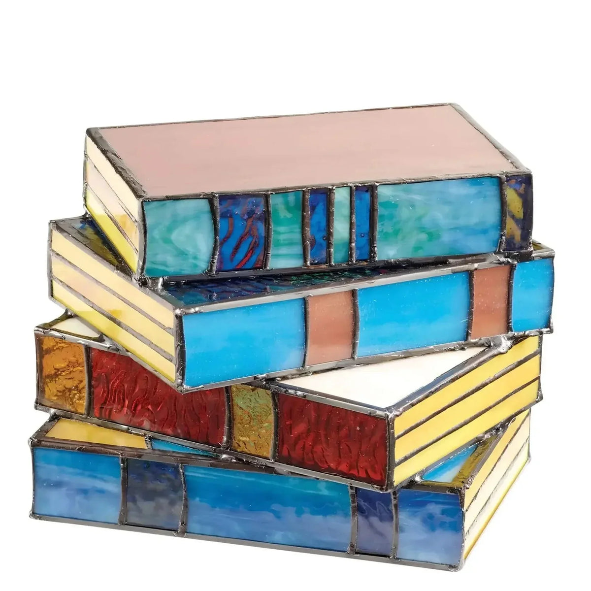 Lampada Libro in Vetro Colorato | Illuminazione Artistica Artigianale