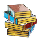 Lampada Libro in Vetro Colorato | Illuminazione Artistica Artigianale