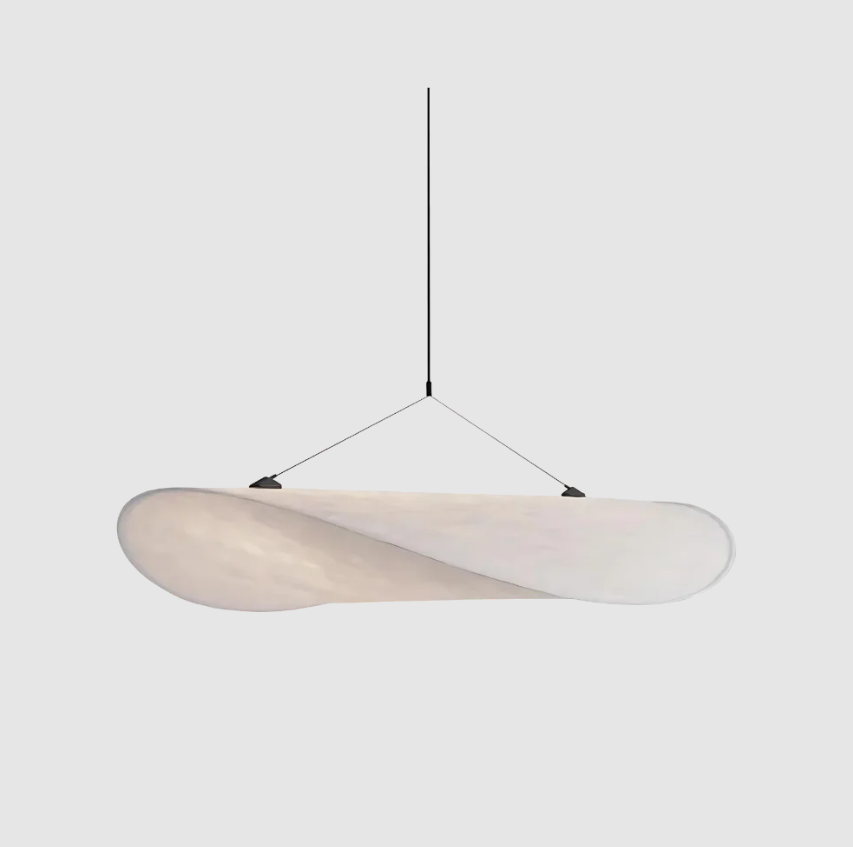 Lampadario a sospensione SoraHaze in stile Japandi con luce rilassante
