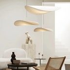 Lampadario a sospensione SoraHaze in stile Japandi con luce rilassante