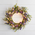 Decorazione floreale di lavanda artificiale ghirlanda di Natale