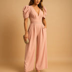Leanne | Maxi tuta da donna con maniche a sbuffo