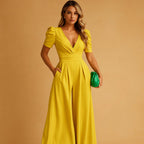 Leanne | Maxi tuta da donna con maniche a sbuffo