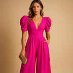Leanne | Maxi tuta da donna con maniche a sbuffo