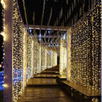 Luci di Natale a Tenda con 8 Modalità di Controllo - Luci Decorative di Natale Pendenti con Telecomando