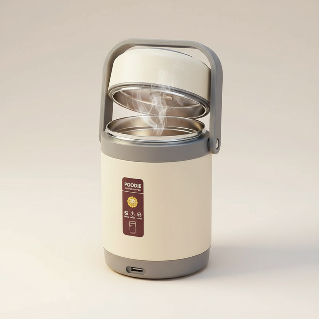 Lunch Box Riscaldabile USB | Acciaio inox 304, Scaldavivande portatile