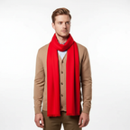 Sciarpa unisex di lusso in misto cashmere