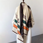 Lussuosa sciarpa in misto cashmere da donna