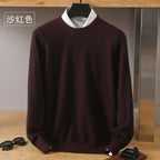 Maglione con scollo a O in cashmere Lyra | 100% pura maglia giapponese