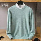 Maglione con scollo a O in cashmere Lyra | 100% pura maglia giapponese