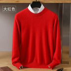 Maglione con scollo a O in cashmere Lyra | 100% pura maglia giapponese