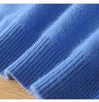 Maglione con scollo a O in cashmere Lyra | 100% pura maglia giapponese