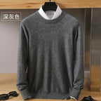 Maglione con scollo a O in cashmere Lyra | 100% pura maglia giapponese