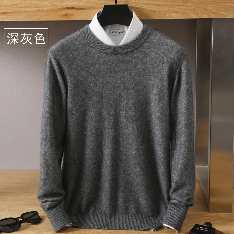 Maglione con scollo a O in cashmere Lyra | 100% pura maglia giapponese