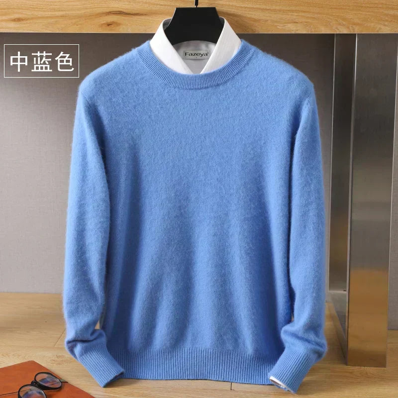 Maglione con scollo a O in cashmere Lyra | 100% pura maglia giapponese