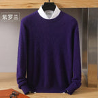 Maglione con scollo a O in cashmere Lyra | 100% pura maglia giapponese