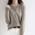 Lyria Cardigan in cashmere maglia morbida per primavera e autunno