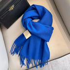 Sciarpa stretta in lana Lyvara - Tinta unita unisex calda e morbida