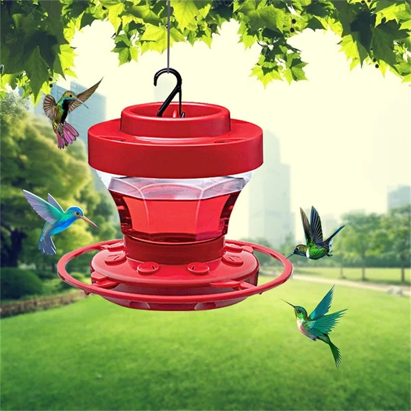 Mangiatoia per colibrì a prova di api con posatoio - capacità 470 ml