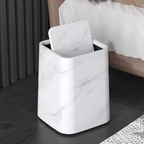 Marble Trash Can | Elegante coperchio girevole
