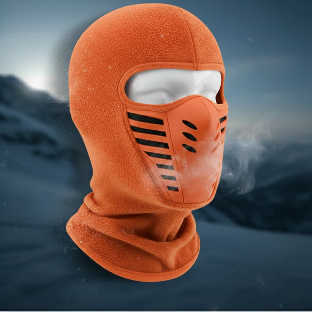 Maschera facciale invernale termica antivento a copertura totale per sport all'aperto