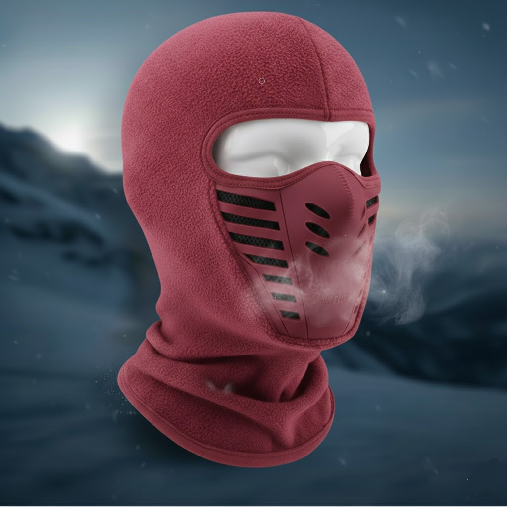Maschera facciale invernale termica antivento a copertura totale per sport all'aperto