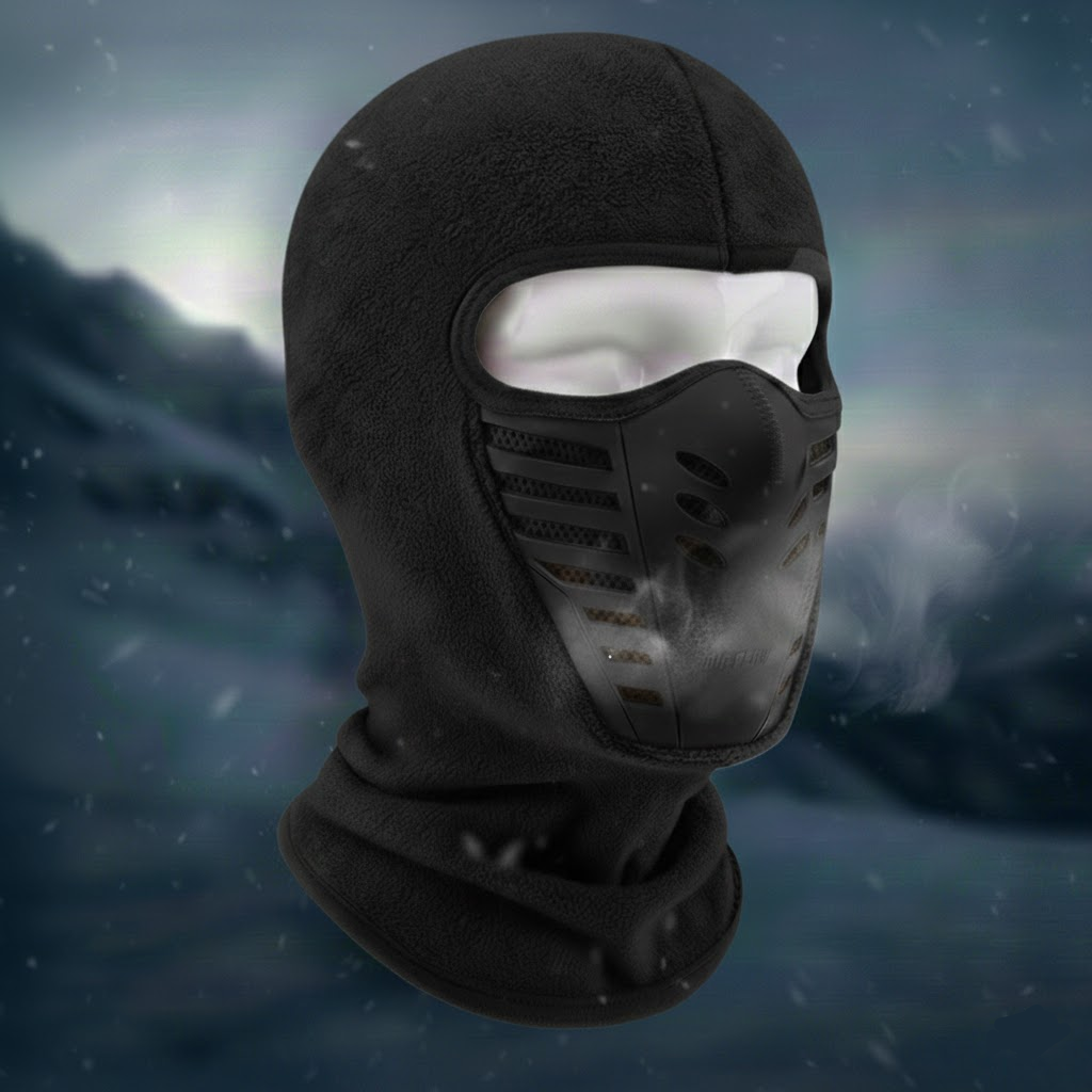 Maschera facciale invernale termica antivento a copertura totale per sport all'aperto